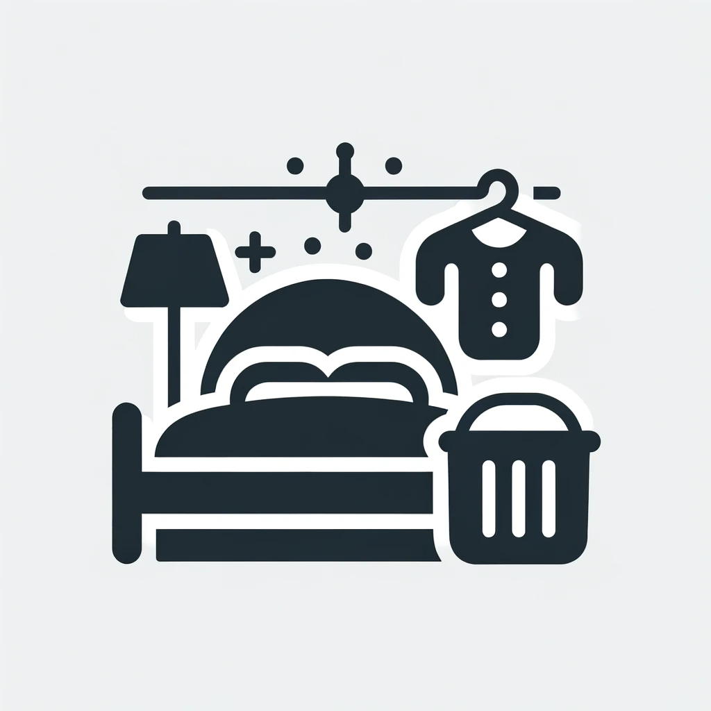 Bed and Laundry Icon